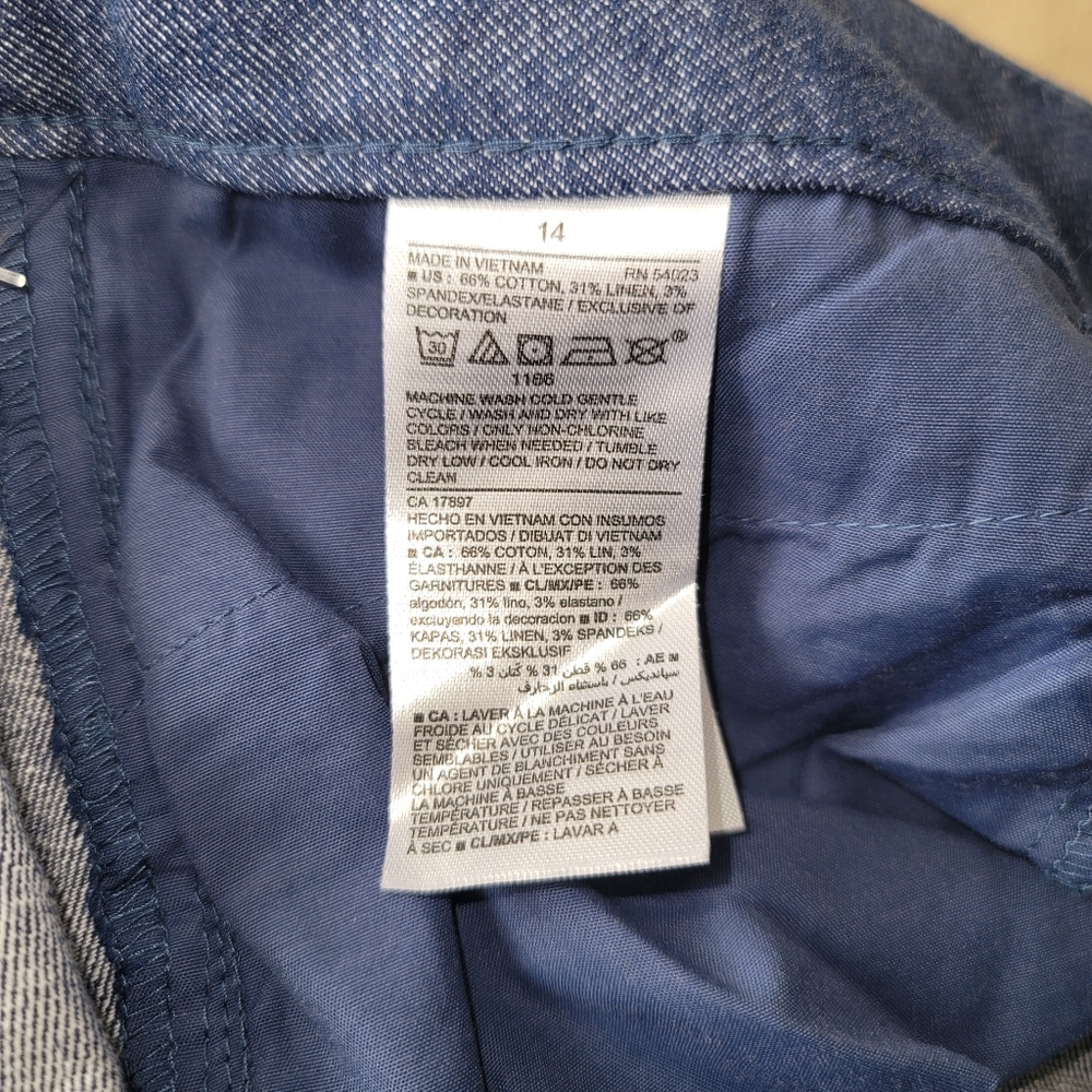 OLD NAVY PIXIE ANKLE PANTS, BLUE,SIZE 14 NWT, - Picture 9 of 13